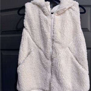 ZYIA Kids Cream Sherpa Vest